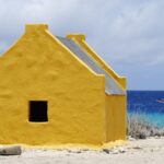 Gelbes Strandhaus